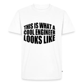 This Is What A Cool Engineer Looks Like 4 - Men's Premium Organic T-Shirt - white - Front - Nico (187cm)