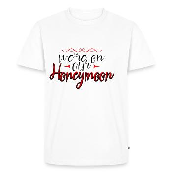 Nous sommes en lune de miel 4 - T-shirt Premium bio Homme - blanc - Devant - Nico (187cm)