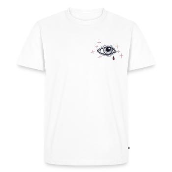 Traditional Tattoo Eye - Men's Premium Organic T-Shirt - white - Front - Nico (187cm)