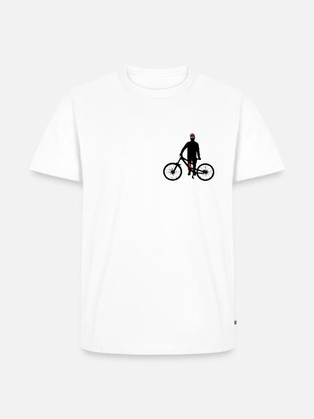 dh III BLACK RED - Männer Premium Bio T-Shirt - Weiß