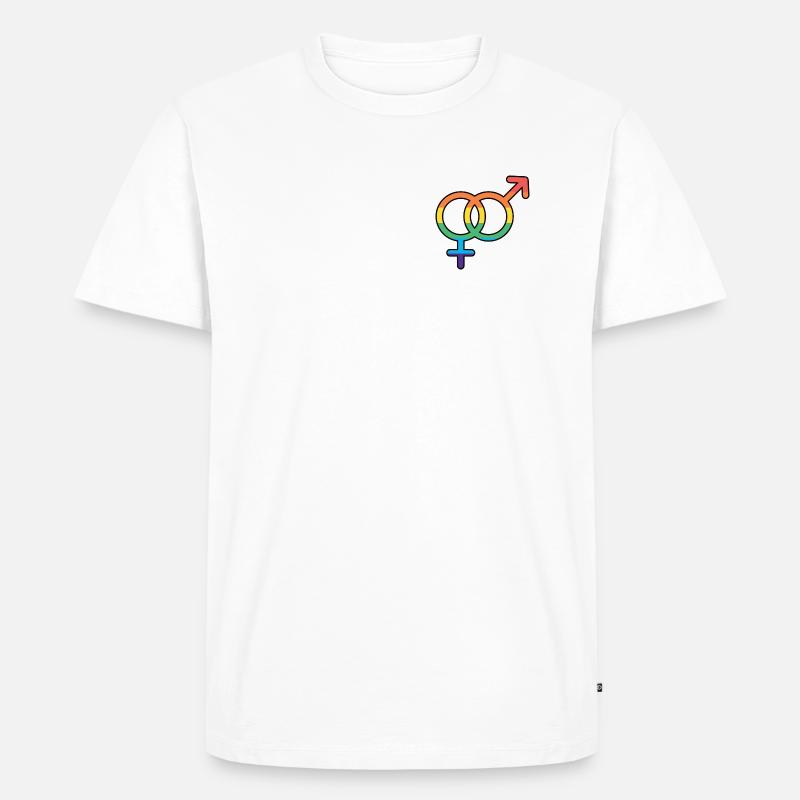 Heterosexuality - Männer Premium Bio T-Shirt - Weiß