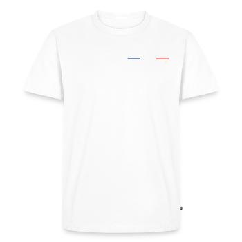 JEUNES SAPEURS POMPIERS - T-shirt Premium bio Homme - blanc - Devant - Nico (187cm)
