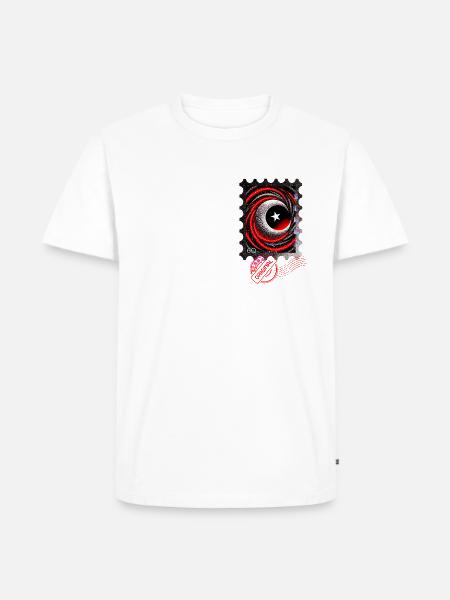 Turkey Stamp - Männer Premium Bio T-Shirt - Weiß