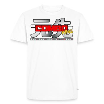 Combo King - T-shirt Premium bio Homme - blanc - Devant - Nico (187cm)