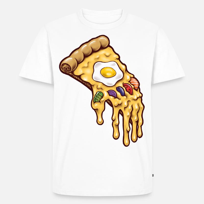 Infinity Pizza - T-shirt Premium bio Homme - blanc