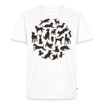 Différentes races de chiens - T-shirt Premium bio Homme - blanc - Devant - Nico (187cm)
