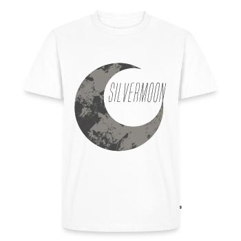 lune - T-shirt Premium bio Homme - blanc - Devant - Nico (187cm)