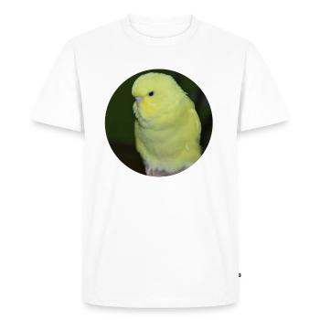 Budgies yellow budgie parakeet - Men's Premium Organic T-Shirt - white - Front - Nico (187cm)