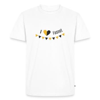 I love carnival - Men's Premium Organic T-Shirt - white - Front - Nico (187cm)