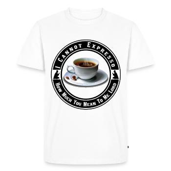 Je ne peux pas exprimer combien tu veux dire, Seigneur - T-shirt Premium bio Homme - blanc - Devant - Nico (187cm)