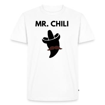 M. Chili - T-shirt Premium bio Homme - blanc - Devant - Nico (187cm)