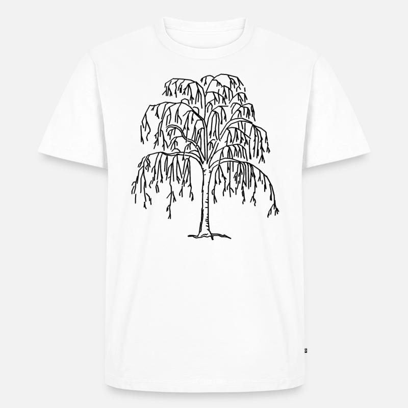 Baum - Männer Premium Bio T-Shirt - Weiß