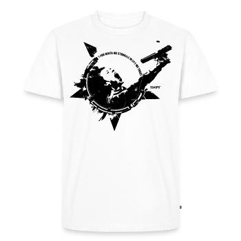 tomas kowal - vérité - T-shirt Premium bio Homme - blanc - Devant - Nico (187cm)