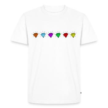 Pierres Infinity - T-shirt Premium bio Homme - blanc - Devant - Nico (187cm)