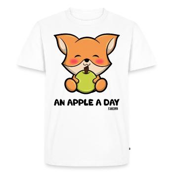 Cadeau de vitamines bio santé enfant doux renard - T-shirt Premium bio Homme - blanc - Devant - Nico (187cm)