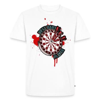 Jeu de fléchettes Fléchettes Fléchettes Fléchettes Fléchettes - T-shirt Premium bio Homme - blanc - Devant - Nico (187cm)
