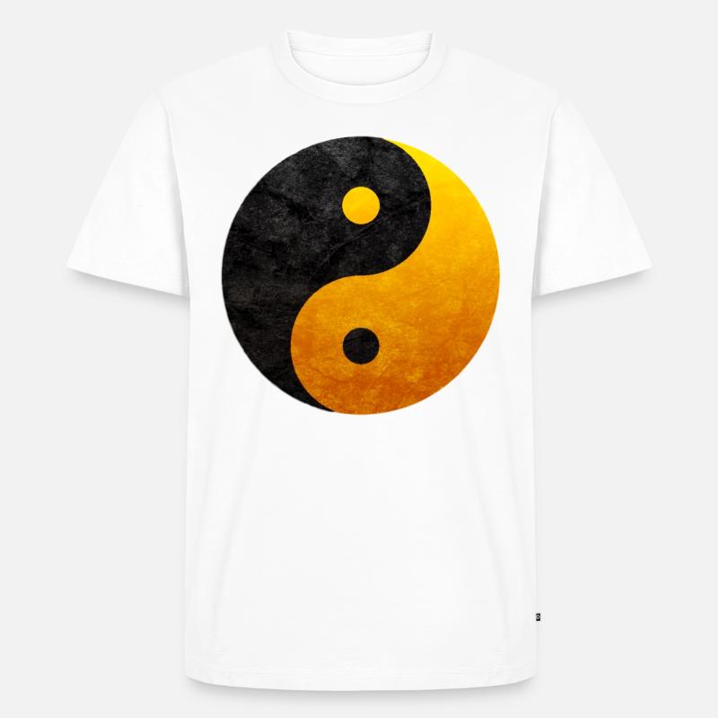 Das Yin und yang - Männer Premium Bio T-Shirt - Weiß