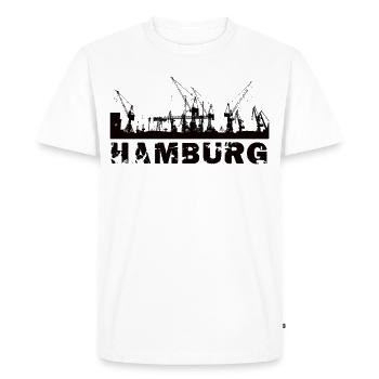 Hambourg - T-shirt Premium bio Homme - blanc - Devant - Nico (187cm)