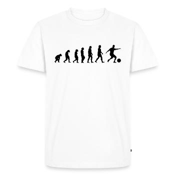 Evolution Football - T-shirt Premium bio Homme - blanc - Devant - Nico (187cm)