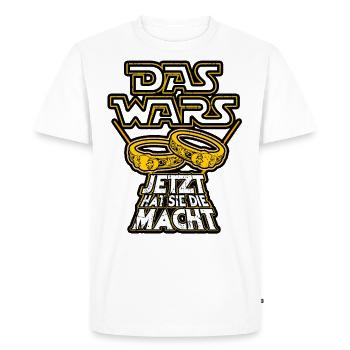 Célibataires JGA Adieu La Wars Célibataires - T-shirt Premium bio Homme - blanc - Devant - Nico (187cm)