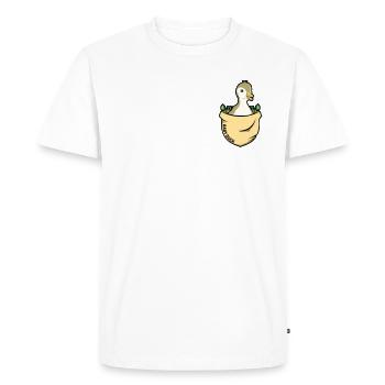 Baby Duck Outfit - Men's Premium Organic T-Shirt - white - Front - Nico (187cm)