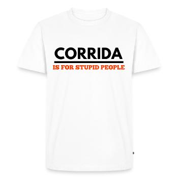 Stop bullfighting - Men's Premium Organic T-Shirt - white - Front - Nico (187cm)