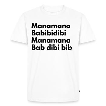 Ver de l’oreille - T-shirt Premium bio Homme - blanc - Devant - Nico (187cm)