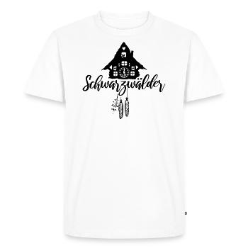 Forêt Noire - T-shirt Premium bio Homme - blanc - Devant - Nico (187cm)