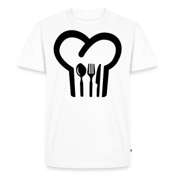 Toque - T-shirt Premium bio Homme - blanc - Devant - Nico (187cm)