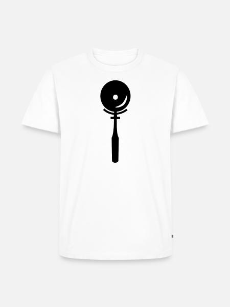 Pizzaschneider - Männer Premium Bio T-Shirt - Weiß