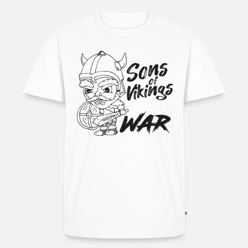 VIKING - WIKINGER - Männer Premium Bio T-Shirt - Weiß