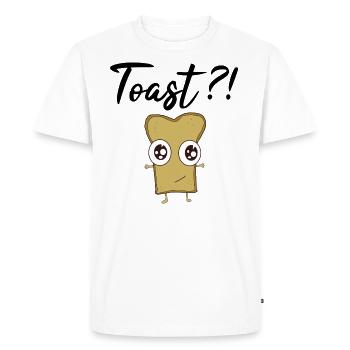 toast - Men's Premium Organic T-Shirt - white - Front - Nico (187cm)