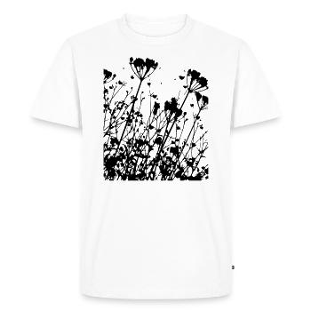Fleurs - T-shirt Premium bio Homme - blanc - Devant - Nico (187cm)