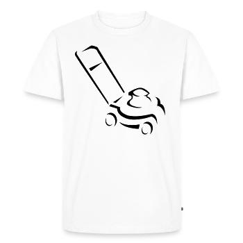 Tondeuses à gazon - T-shirt Premium bio Homme - blanc - Devant - Nico (187cm)