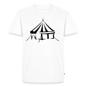 cirque - T-shirt Premium bio Homme - blanc - Devant - Nico (187cm)