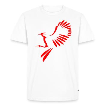 Illustration oiseau - T-shirt Premium bio Homme - blanc - Devant - Nico (187cm)
