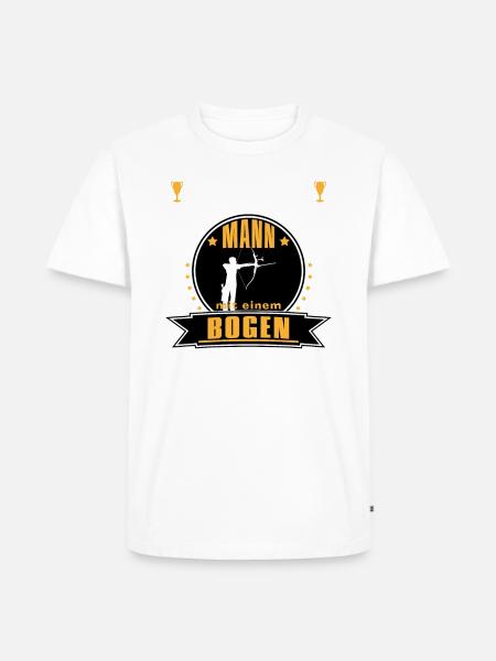 Alter Mann Bogen - Männer Premium Bio T-Shirt - 