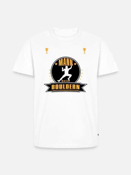 Alter Mann Bouldern - Männer Premium Bio T-Shirt -