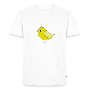Oiseau cadeau animal animal oiseau protection des animaux mouche - T-shirt Premium bio Homme - blanc - Devant - Nico (187cm)