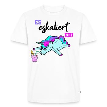 It Escalates Eh Unicorn Costume Outfit Femmes - T-shirt Premium bio Homme - blanc - Devant - Nico (187cm)