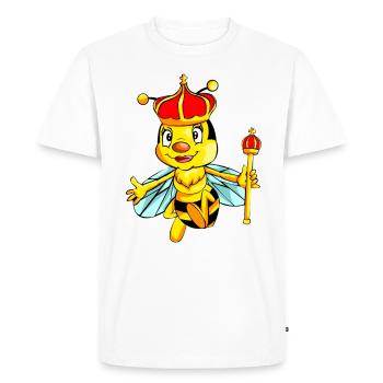 abeille abeille reine reine abeille dessin conception - T-shirt Premium bio Homme - blanc - Devant - Nico (187cm)