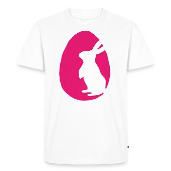 Easter Easter egg Easter bunny - Men's Premium Organic T-Shirt - white - Front - Nico (187cm)