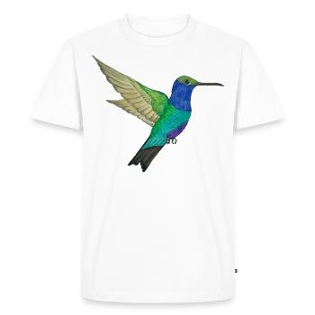 Colibri du paradis - T-shirt Premium bio Homme - blanc - Devant - Nico (187cm)