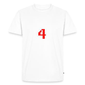 4e anniversaire fête années chemise tenue cadeau - T-shirt Premium bio Homme - blanc - Devant - Nico (187cm)