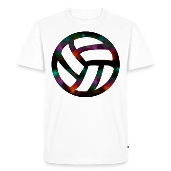 volley-ball - T-shirt Premium bio Homme - blanc - Devant - Nico (187cm)