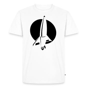 FUSÉE - T-shirt Premium bio Homme - blanc - Devant - Nico (187cm)
