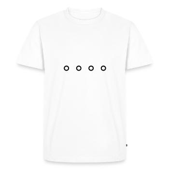 Vélo VTT Vélo de route Idée cadeau VTT - T-shirt Premium bio Homme - blanc - Devant - Nico (187cm)
