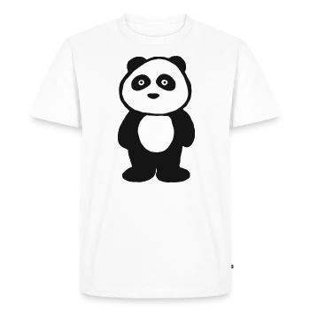 Panda animal panda amant panda bébé cadeau - T-shirt Premium bio Homme - blanc - Devant - Nico (187cm)
