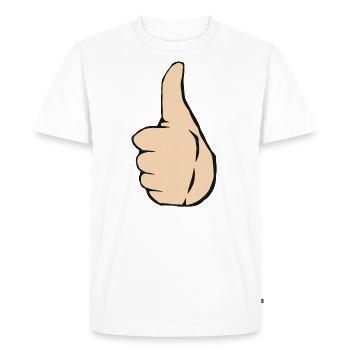 Bravo super super cadeau - T-shirt Premium bio Homme - blanc - Devant - Nico (187cm)