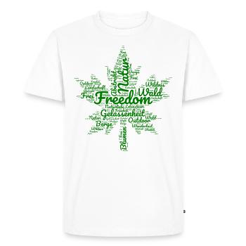 Cadeau amoureux de la nature - T-shirt Premium bio Homme - blanc - Devant - Nico (187cm)